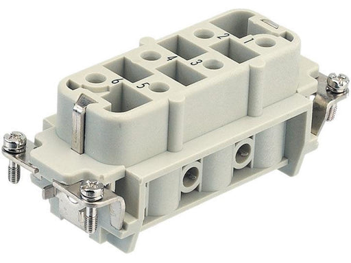 Harting Han HSB 06 pos female insert screw