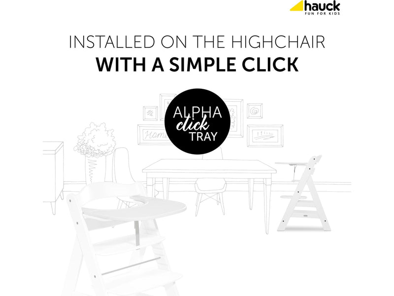 Hauck Alpha Click Tray high chair tray White