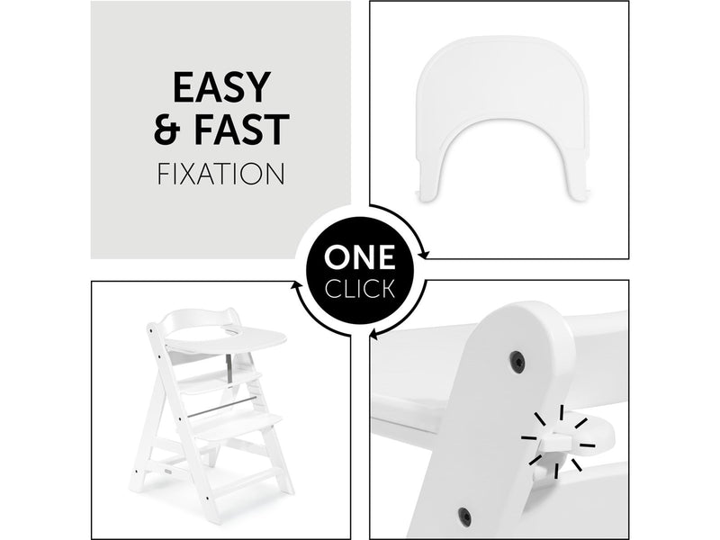 Hauck Alpha Click Tray high chair tray White