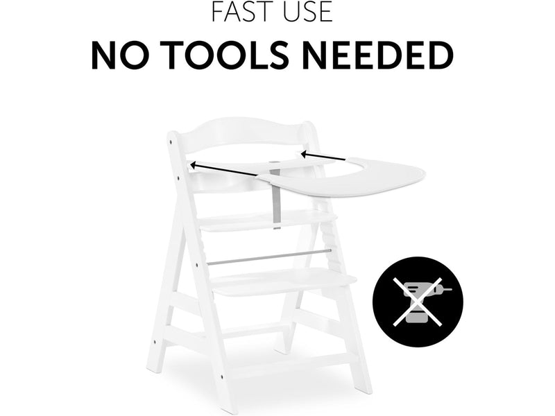 Hauck Alpha Click Tray high chair tray White
