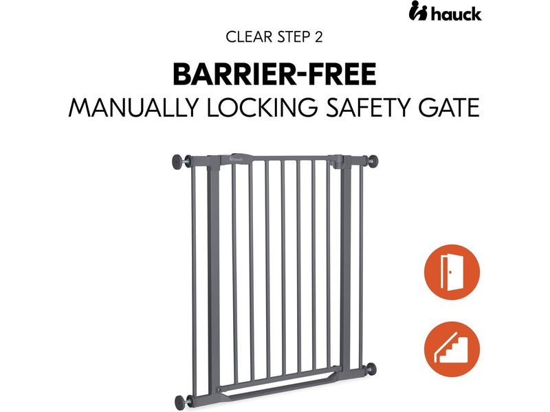 Hauck Clear Step 2 security gate 75 - 80 cm dark grey