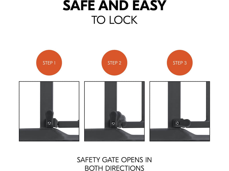 Hauck Clear Step 2 security gate 75 - 80 cm dark grey