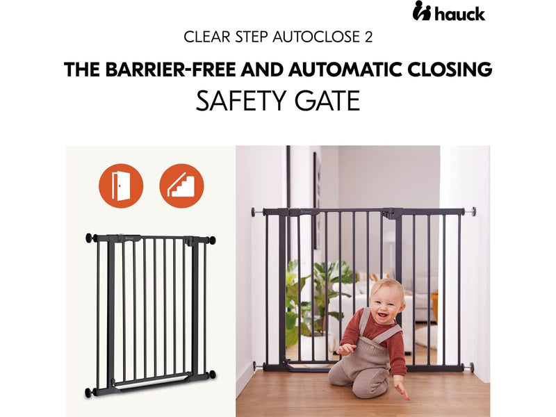 Hauck Clear Step Autoclose 2 security gate 75 - 80 cm black