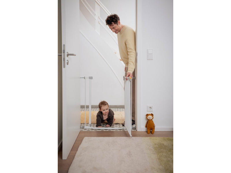 Hauck Clear Step Autoclose 2 security gate 75 - 80 cm white + 21 cm extension piece