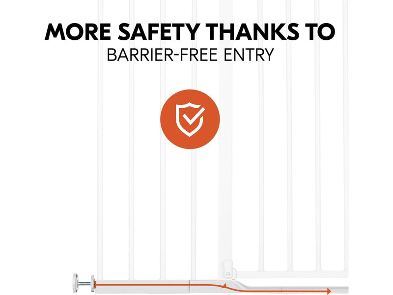 Hauck Clear Step Autoclose 2 security gate 75 - 80 cm white + 21 cm extension piece