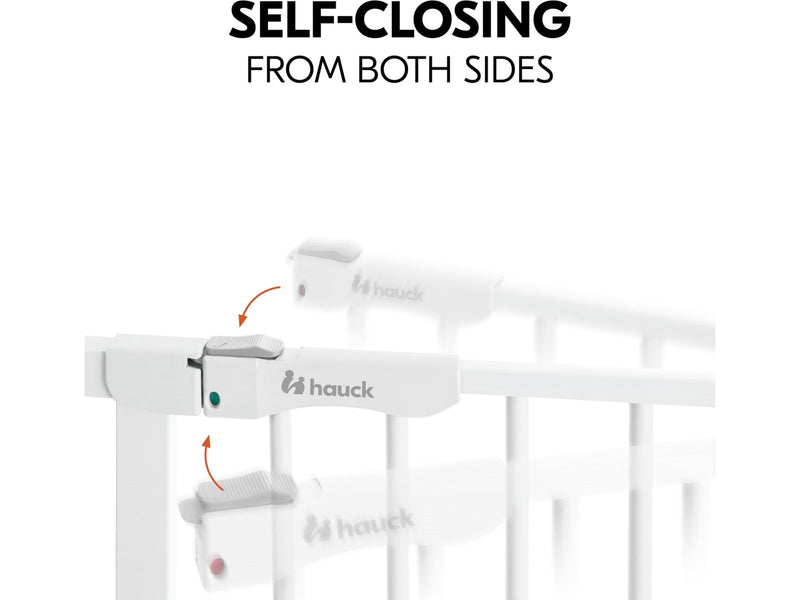 Hauck Clear Step Autoclose 2 security gate 75 - 80 cm white + 21 cm extension piece