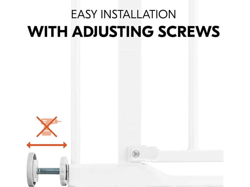 Hauck Clear Step Autoclose 2 security gate 75 - 80 cm white + 21 cm extension piece