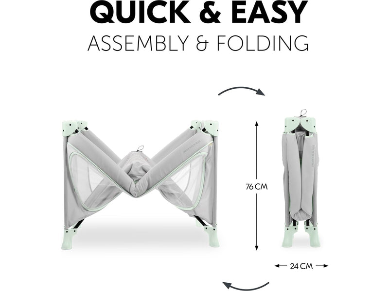 Hauck Dream N Play Plus travel cot dusty mint