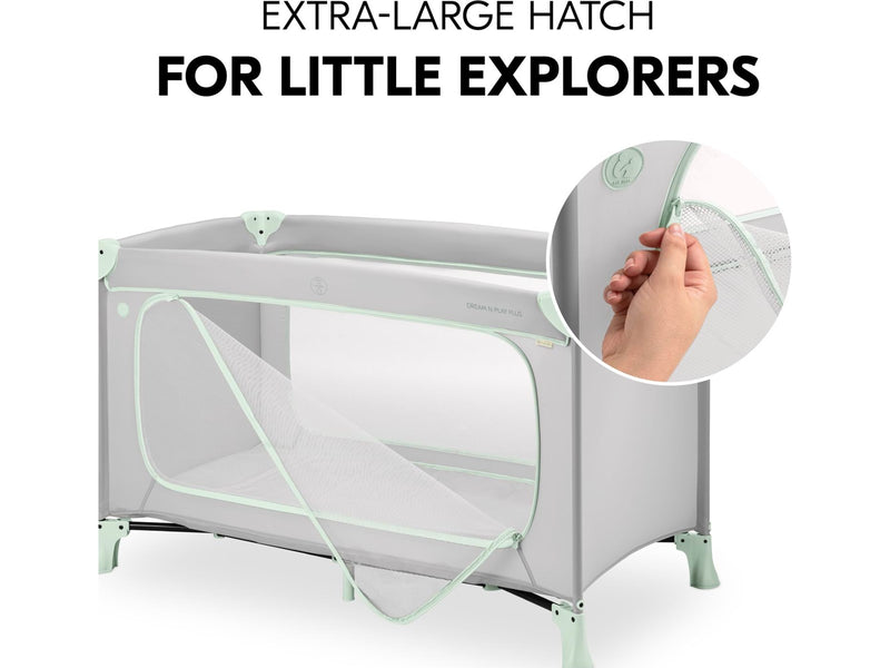 Hauck Dream N Play Plus travel cot dusty mint