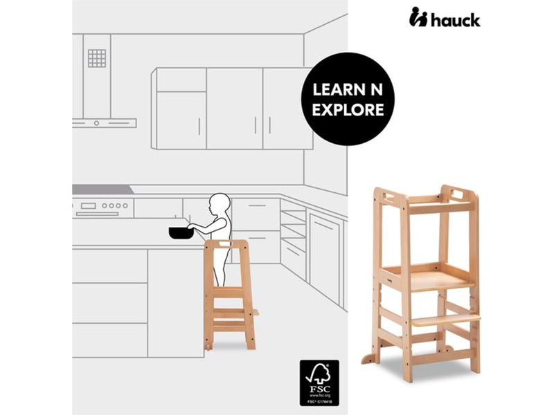 Hauck Learn N Explore standing stool wood