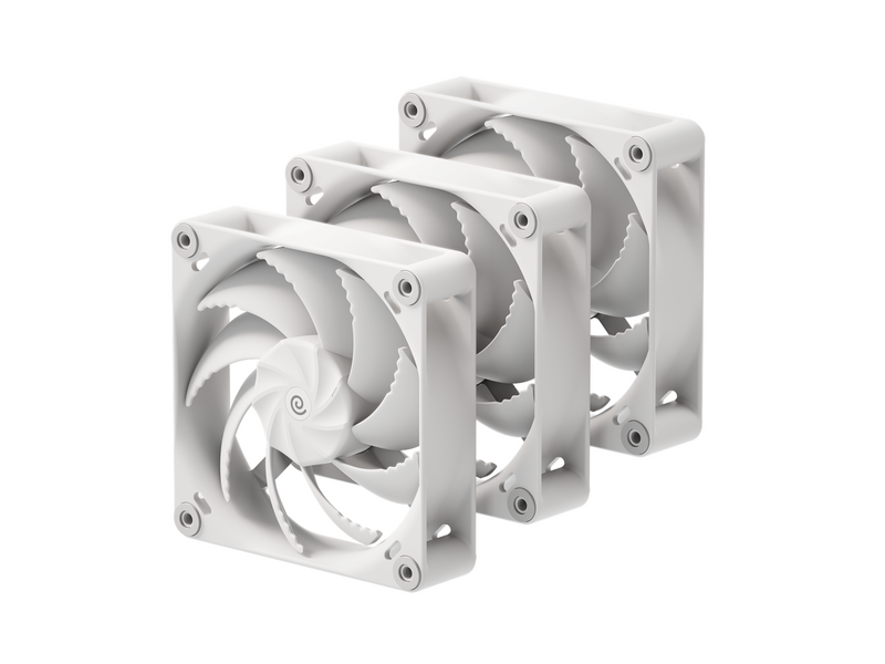 Havn H12 - Triple pack - Gehäuselüfter - 120mm - Weiß - 32 dBA