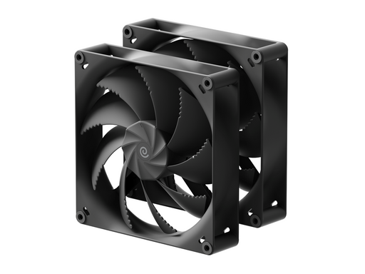 Havn H18 - 2-pack - Gehäuselüfter - 180mm - Schwarz - 35 dBA