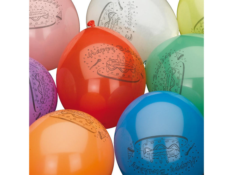 Haza Witbaard Balloons Happy Birthday 10pcs.