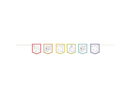 Haza Witbaard Color your own Sinterklaas Flag Line 4mtr.