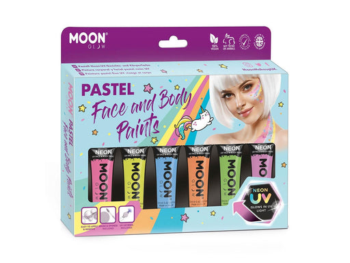 Haza Witbaard Face & Body Paint Make-up Set - Pastel Neon