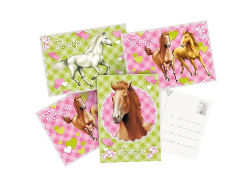 Haza Witbaard Invitation cards Horses. 6 pcs