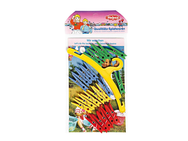 Heless Clothes Hanger & Clothespin Set 20 pcs.