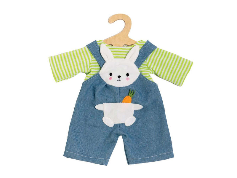 Heless Doll Dungarees with Striped Shirt Bunny Lou 28-35