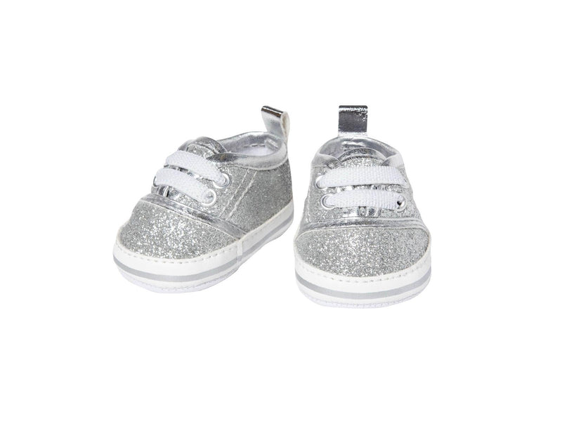 Heless Doll Sneakers Glitter Silver 30-34 cm