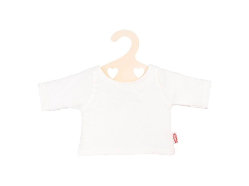 Heless Doll T-Shirt White on Clothes Hanger size 28-35 cm