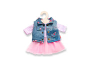 Heless Doll dress with waistcoat 28-35 cm