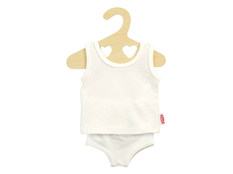 Heless Doll underpants and shirt White 35-45 cm