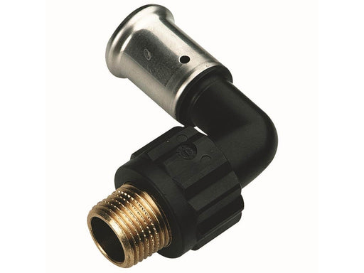 Henco bent 90° male iron adapter 63 mm x 2