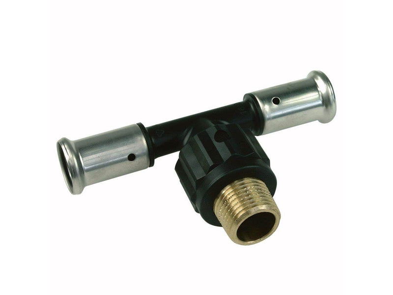 Henco press tee male iron centre 40 x 1 x 40 mm