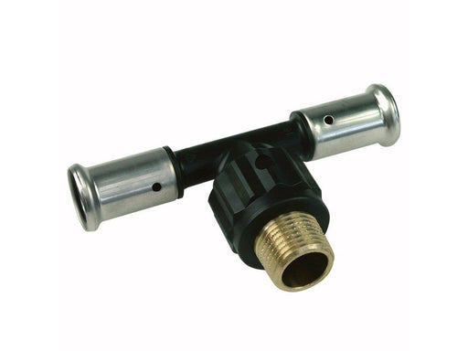 Henco press tee male iron centre 40 x 1 x 40 mm