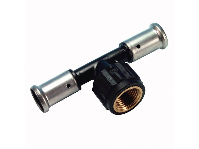 Henco press tee pvdf with inside thread 40 x 34 x 40 mm