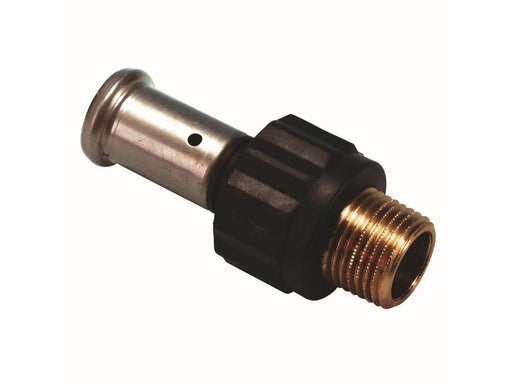 Henco straight male iron adapter 63 mm x 2