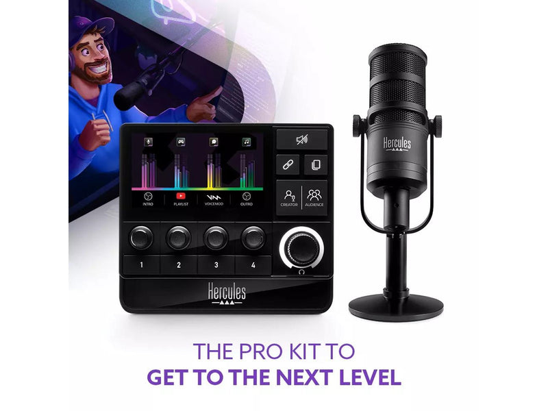 Hercules Stream Essentials Kit XLR (Stream 200 + XLR Microphone)