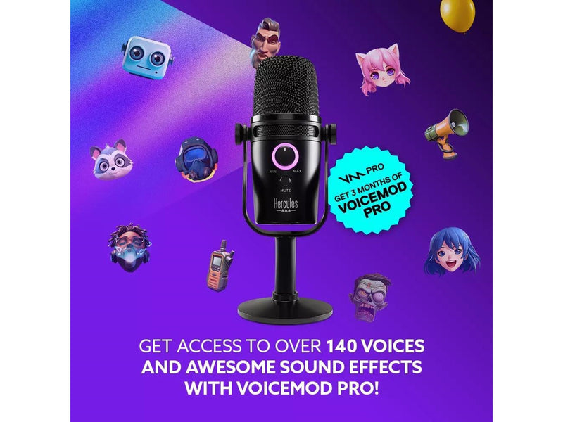 Hercules Stream Starter Kit (Stream 100 + USB Microphone)