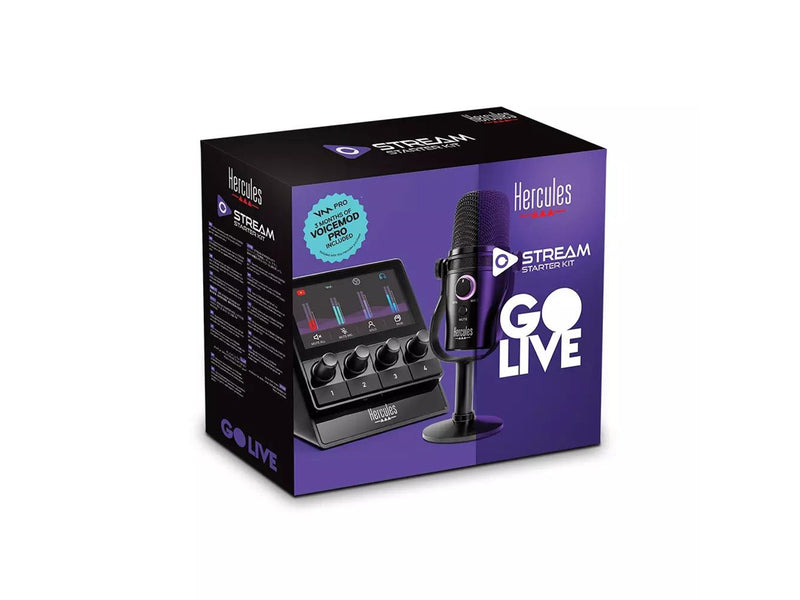 Hercules Stream Starter Kit (Stream 100 + USB Microphone)
