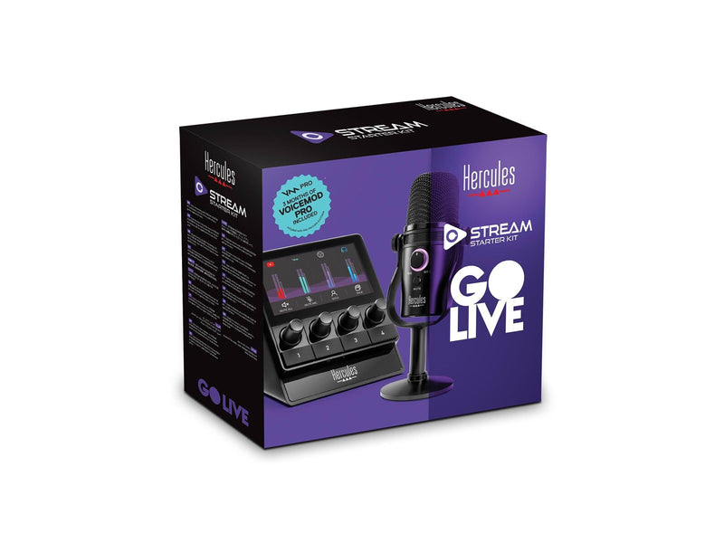 Hercules Stream Starter Kit (Stream 100 + USB Microphone)