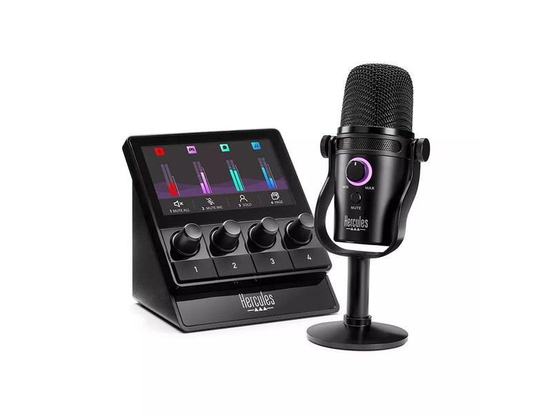 Hercules Stream Starter Kit (Stream 100 + USB Microphone)