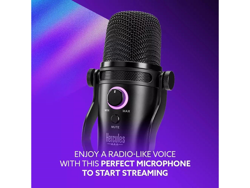 Hercules Stream Starter Kit (Stream 100 + USB Microphone)