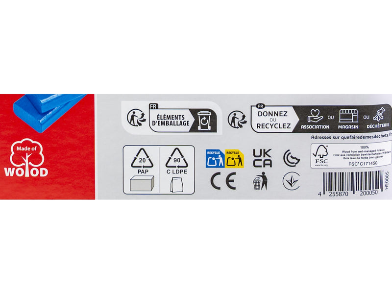 Heros Bausteine – Farbige Holzbausteine, 100 Stück