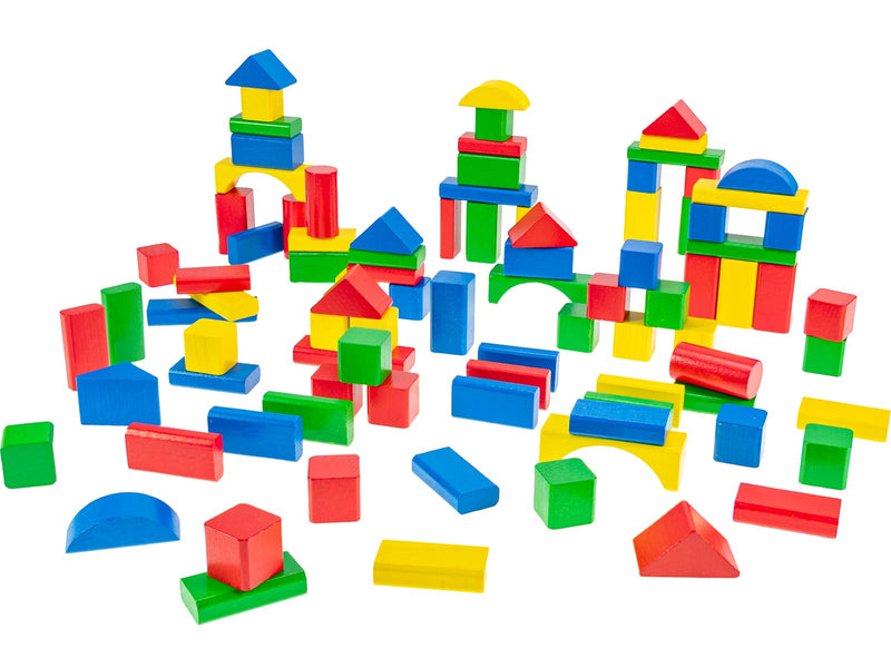 Heros Bausteine – Farbige Holzbausteine, 100 Stück