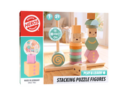 Heros FSC® Play & Learn – Holz-Stapelfiguren (weiche neutrale/pastellfarbene Farben)