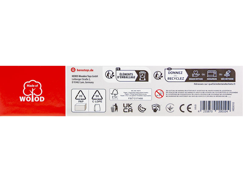 Heros Konstruktionsspielzeug – 4-in-1, Bagger, 170 Teile
