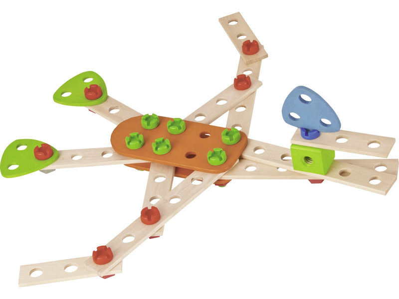 Heros Konstruktionsspielzeug – 4-in-1, Doppeldeckerflugzeug, 90 Teile