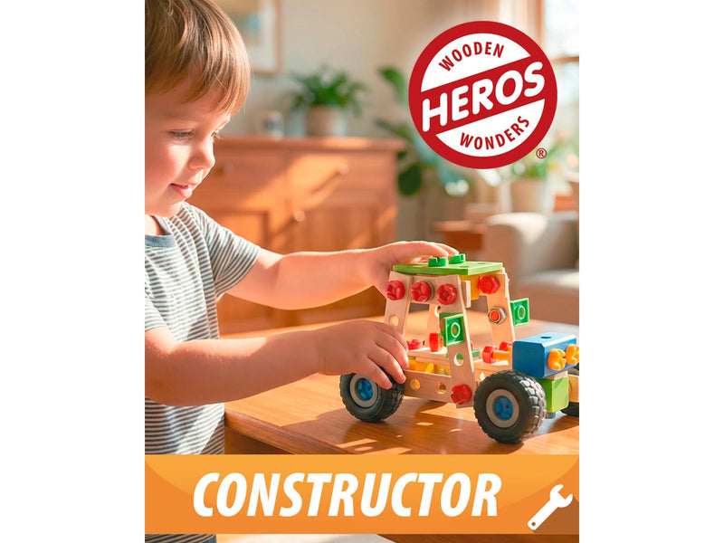 Heros Konstruktionsspielzeug – 4-in-1, Quad, 110 Teile