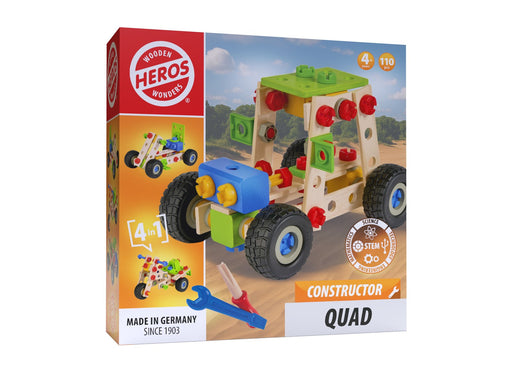 Heros Konstruktionsspielzeug – 4-in-1, Quad, 110 Teile