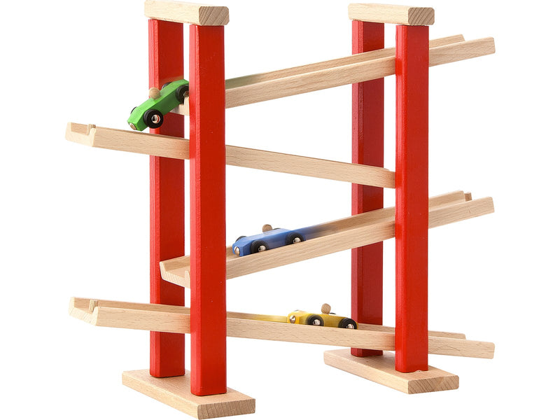 Heros Play & Learn – Holz-Rennstrecke mit 4 Autos