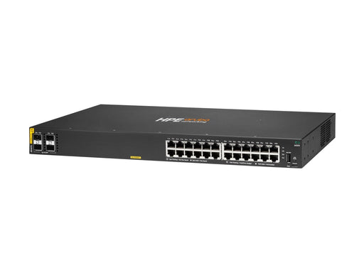Hewlett Packard Enterprise HPE Aruba Networking CX 6000 24p 10M/100M/1G Class4 PoE 4p SFP 1G 370W Switch