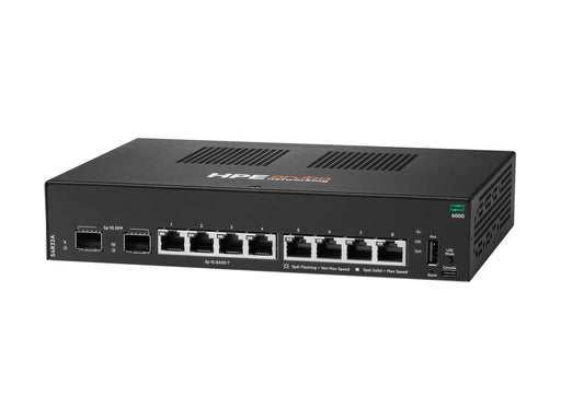 Hewlett Packard Enterprise HPE Aruba Networking CX 6000 8p 10M/100M/1G 2p SFP 1G Switch