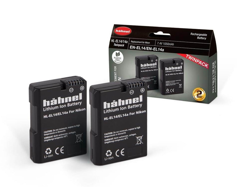 Hähnel Battery Nikon HL-EL14/14A / EN-EL14/14A Twin Pack
