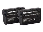 Hähnel Battery Nikon HL-EL15/15A/15B / EN-EL15A/B Twin Pack