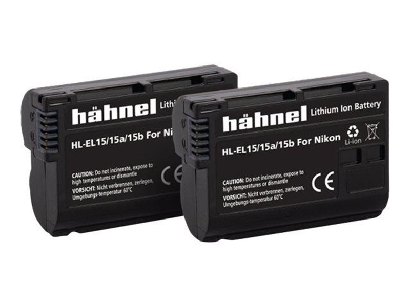 Hähnel Battery Nikon HL-EL15/15A/15B / EN-EL15A/B Twin Pack